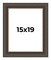 Museum Brown Picture Frame - UV Acrylic, Foam Board Backing, Hanging Hardware
